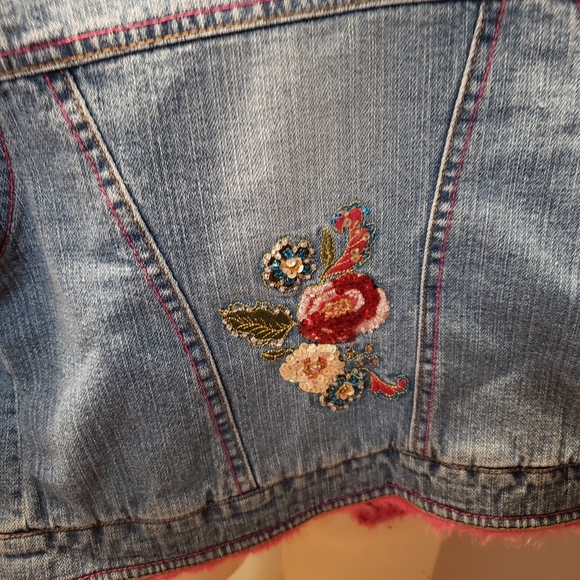 Pink Fleece Jean Jacket - Picture 3 of 7